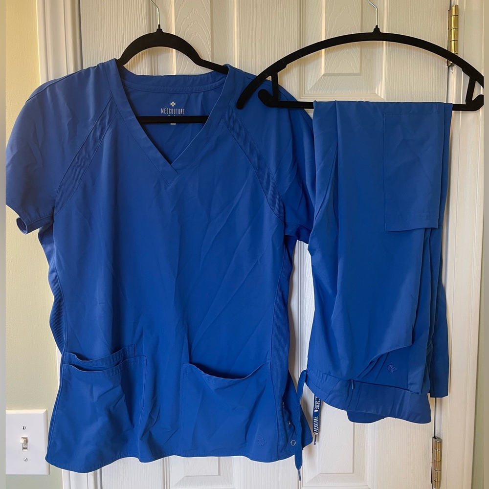 Med Couture Scrub Set- Royal Blue